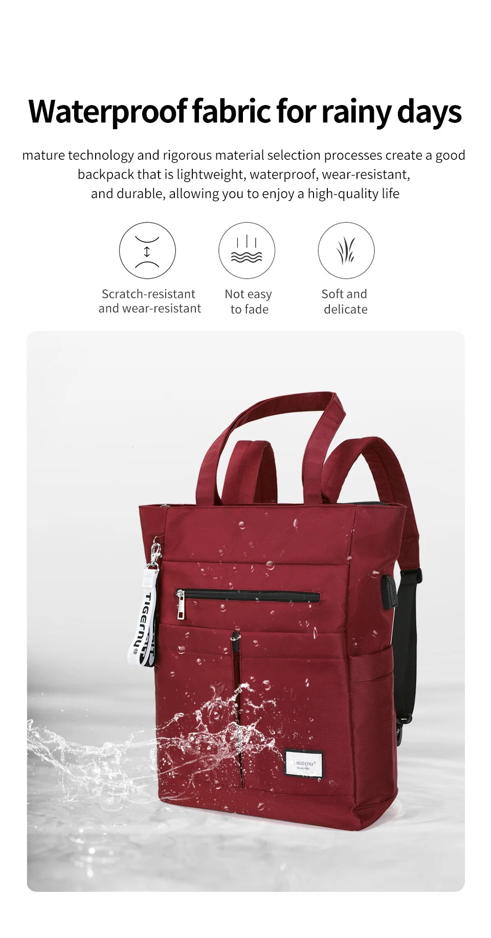 Tigernu Tote Backpack: New Multiway Laptop Bag for Women/Girls