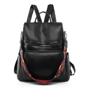 Vintage Leather Women’s Backpack – Fashionable Daily Commute & Travel Daypack