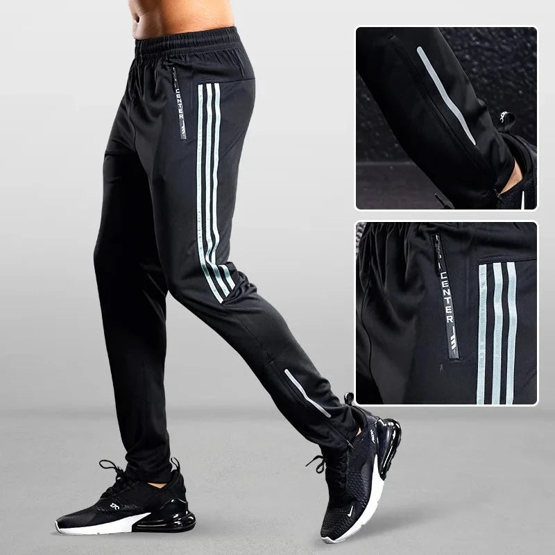 Men's Y2K Sport Pants: Quick-Drying & Loose Fit- Football, Running & Fitness
