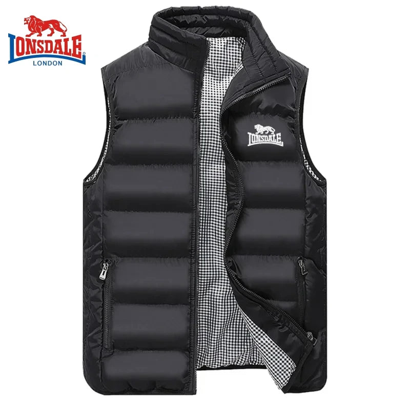 Men's Luxury Embroidered Windproof Vest – Warm Casual Sleeveless Jacket