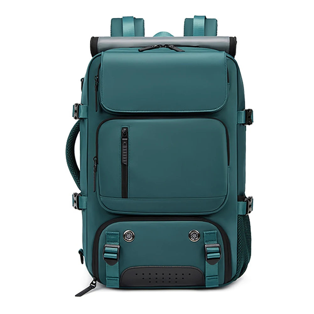 Large Travel Backpack: USB Charging, Waterproof, Shoe Compartment