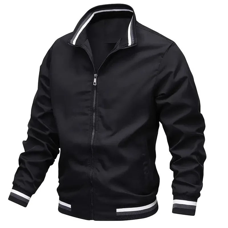 Men's Casual Retro Jacket: Zipper Flight Suit Baseball Fashion