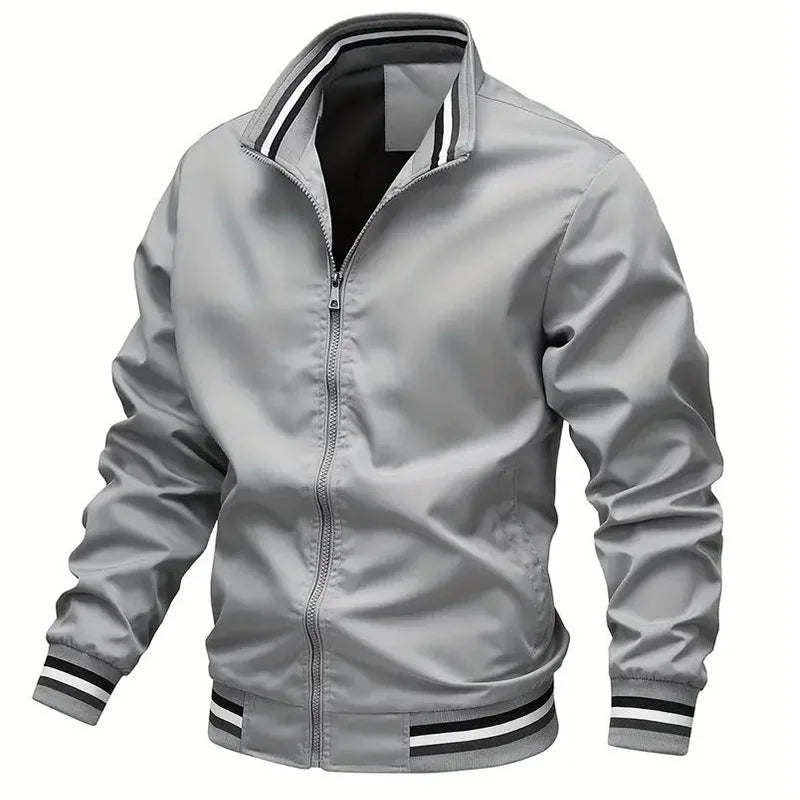 Men's Casual Retro Jacket: Zipper Flight Suit Baseball Fashion