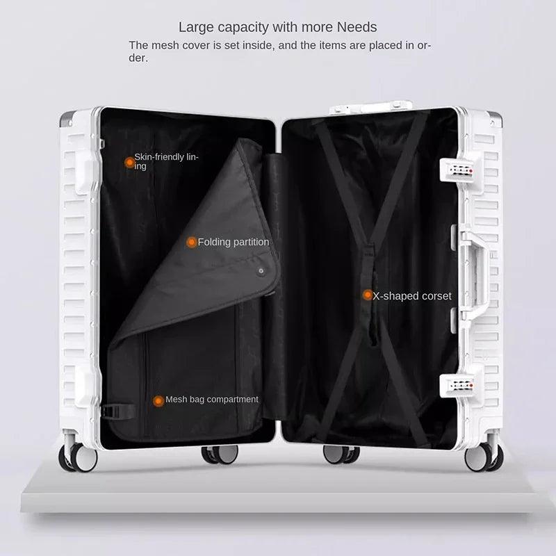 Unisex Fashion Spinner Rolling Luggage – Stylish & Durable Travel Suitcase