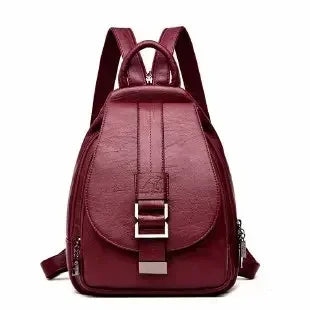 Vintage Leather Women’s Backpack – Fashionable Daily Commute & Travel Daypack