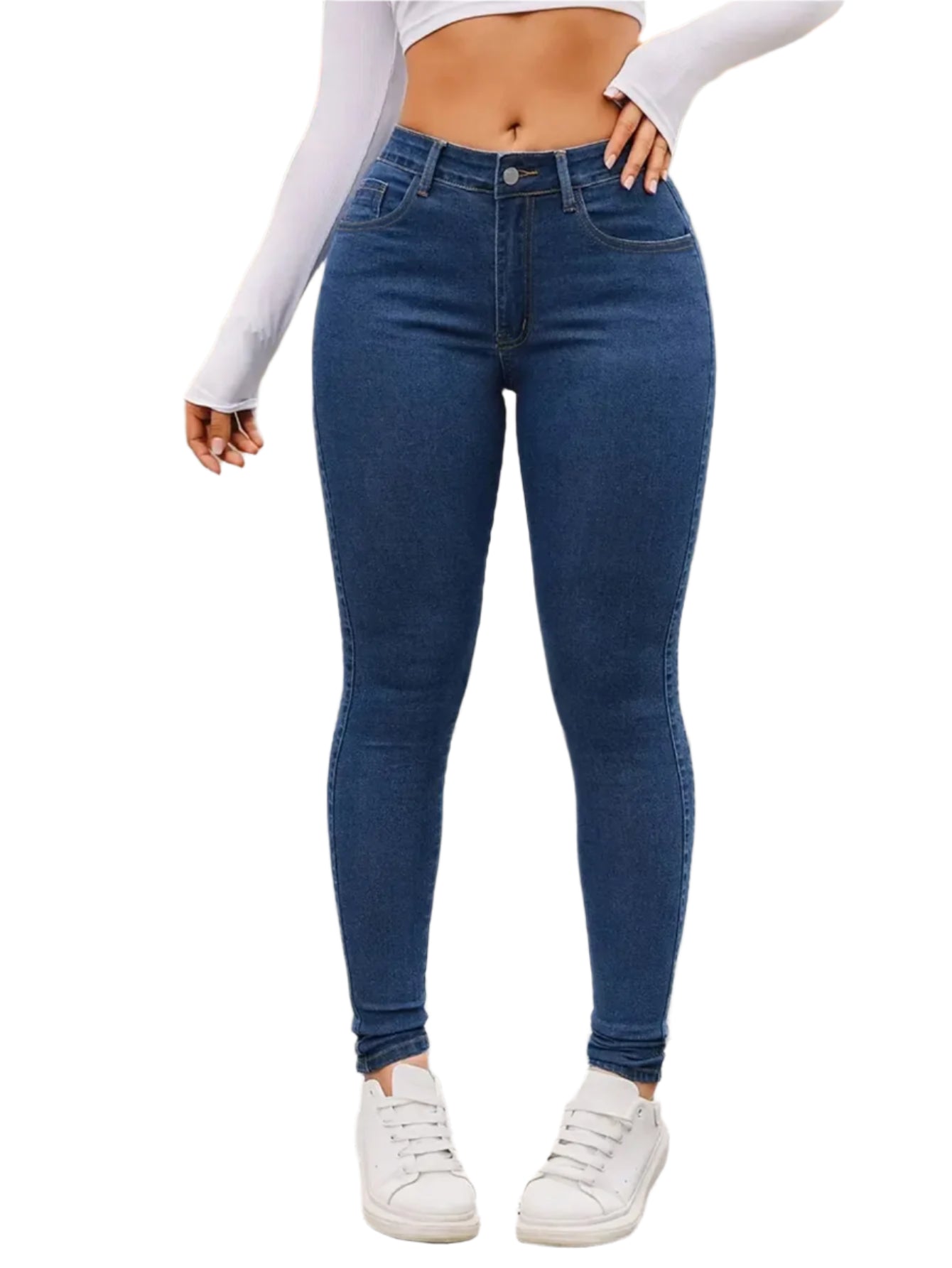 Women's Skinny Stretch Ankle Jeans - Simple Casual All Seasons