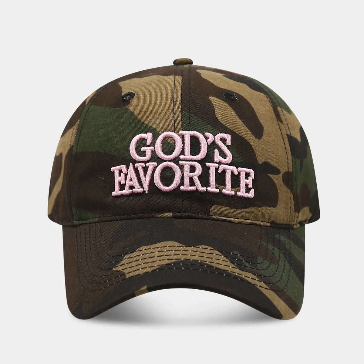 Rugged Vintage unisex American Retro Camouflage Embroidery Baseball Cap