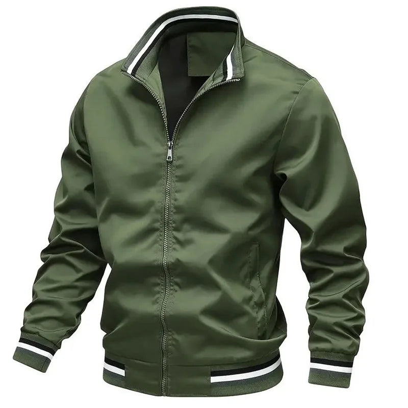 Men's Casual Retro Jacket: Zipper Flight Suit Baseball Fashion