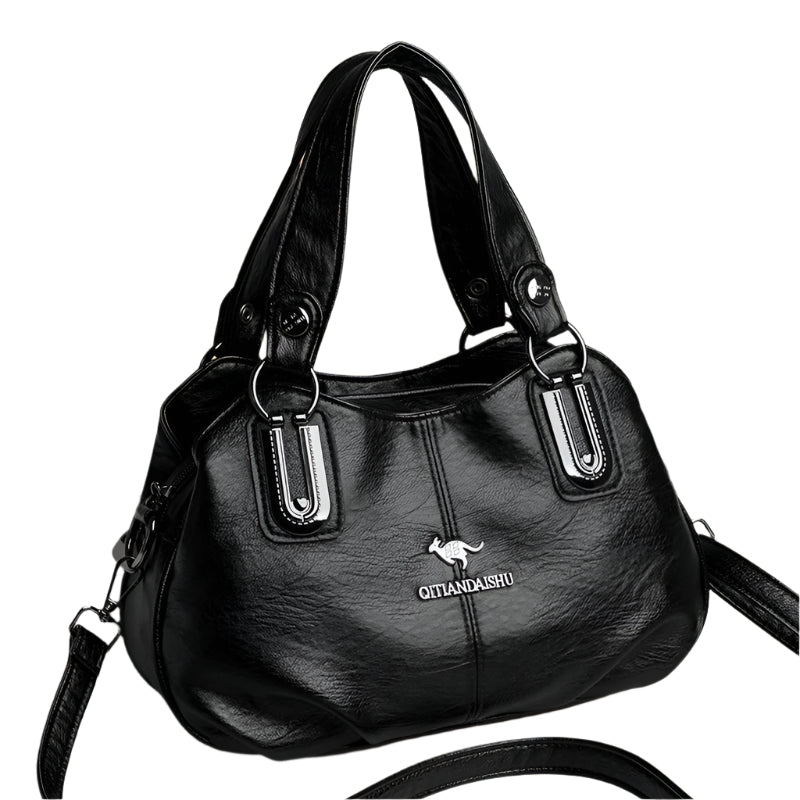 Luxury 3-Layer Handbag - Soft PU Leather Shoulder & Crossbody Bag
