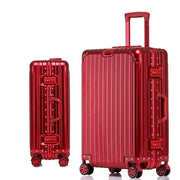 100% Aluminum-Magnesium Alloy Rolling Luggage – Spinner Trolley Case