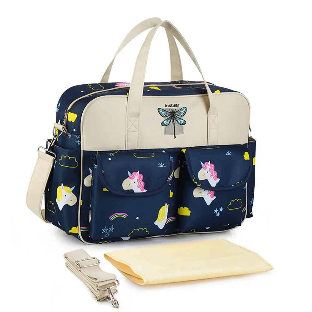Insular Baby Diaper Bag: Fashion Nappy Stroller & Organizer Tote
