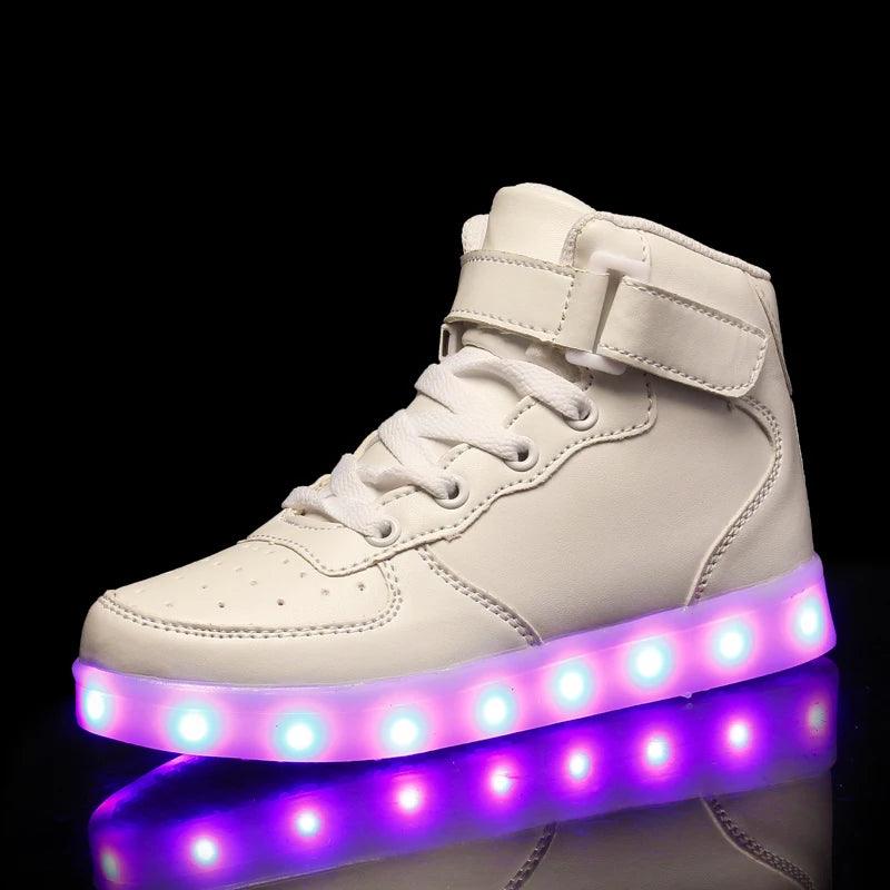 Unisex Glowing Luminous LED Sneakers – Light-Up Shoes for Boys, Girls & Adults - JVMCL