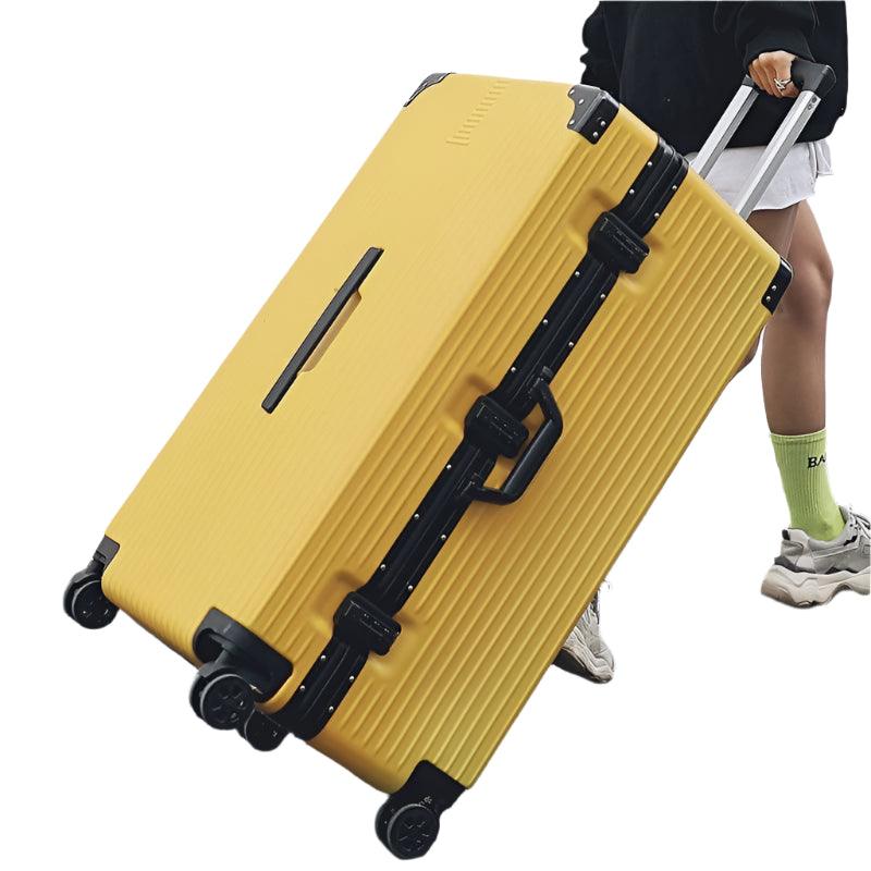 Oversized Cipher Suitcase | ABS+PC Trolley Luggage with Lock & Wheels