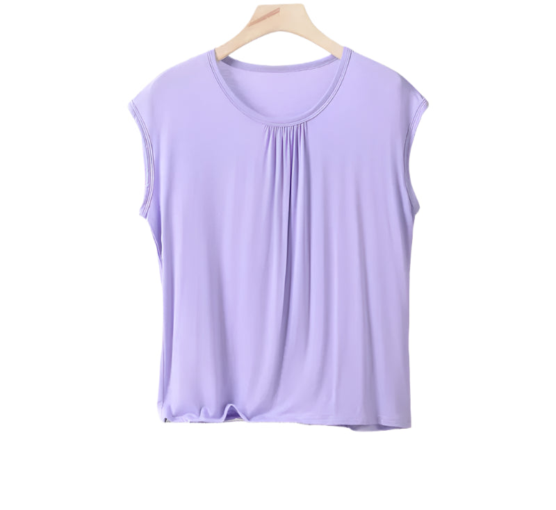 Plus size Modal Loose T-Shirt sleeveless solid color Casual Tank Tops XL to 8XL