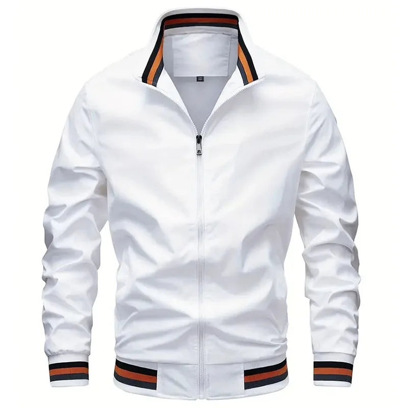 Men's Casual Retro Jacket: Zipper Flight Suit Baseball Fashion