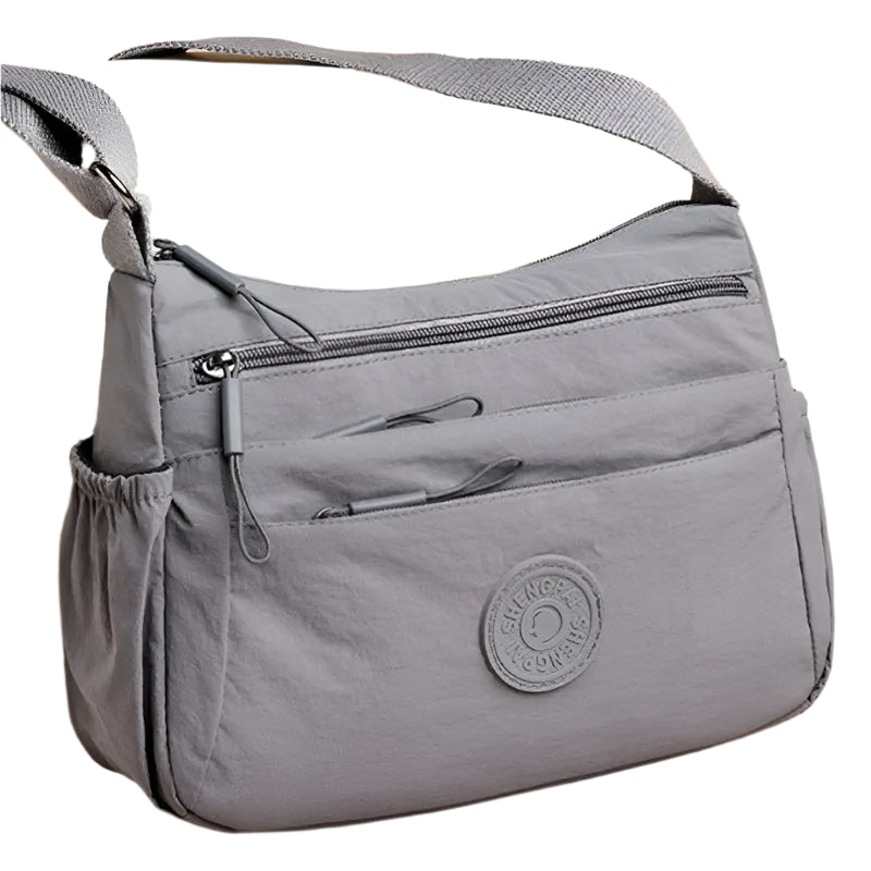 Women's Multi-Layer Crossbody Bag: Solid Color Multi-Pocket Versatile