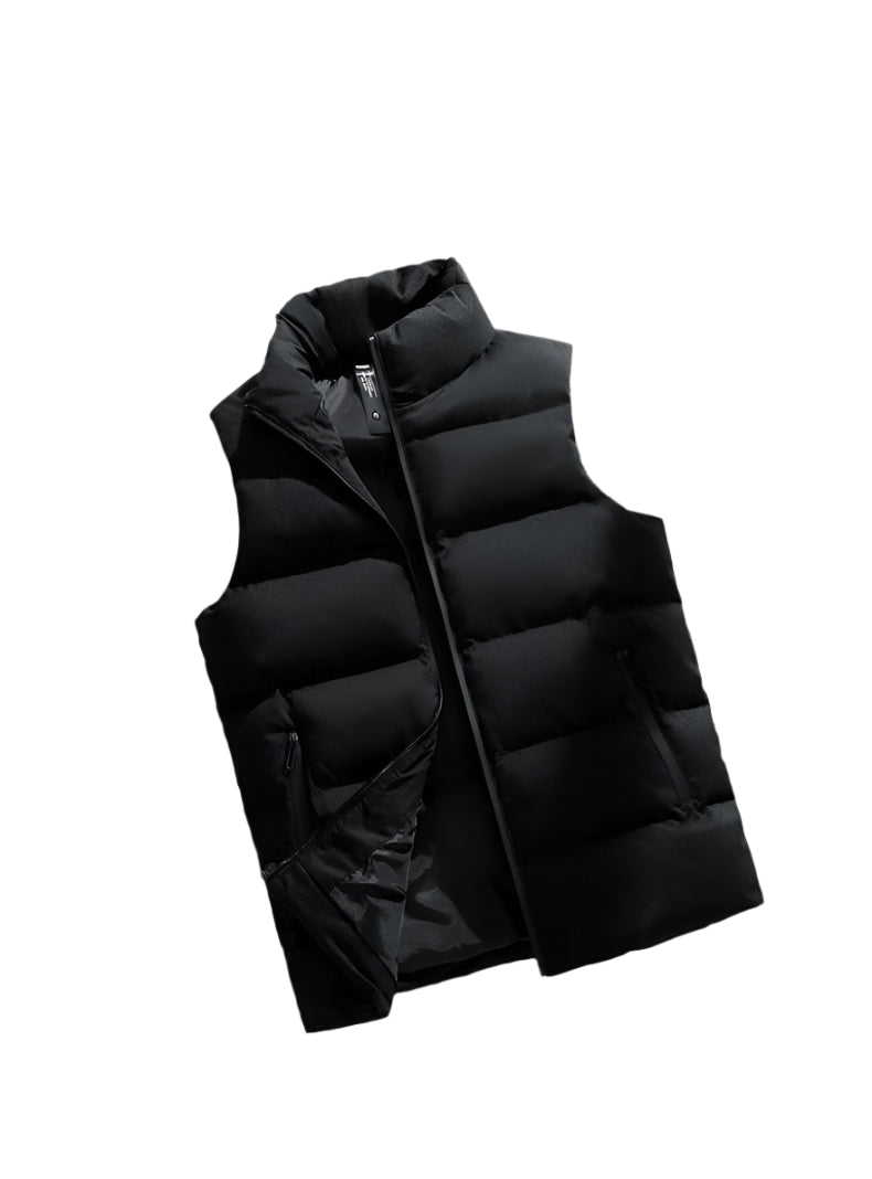 Men's Warm Winter Vest Jacket - Padded Sleeveless Coat