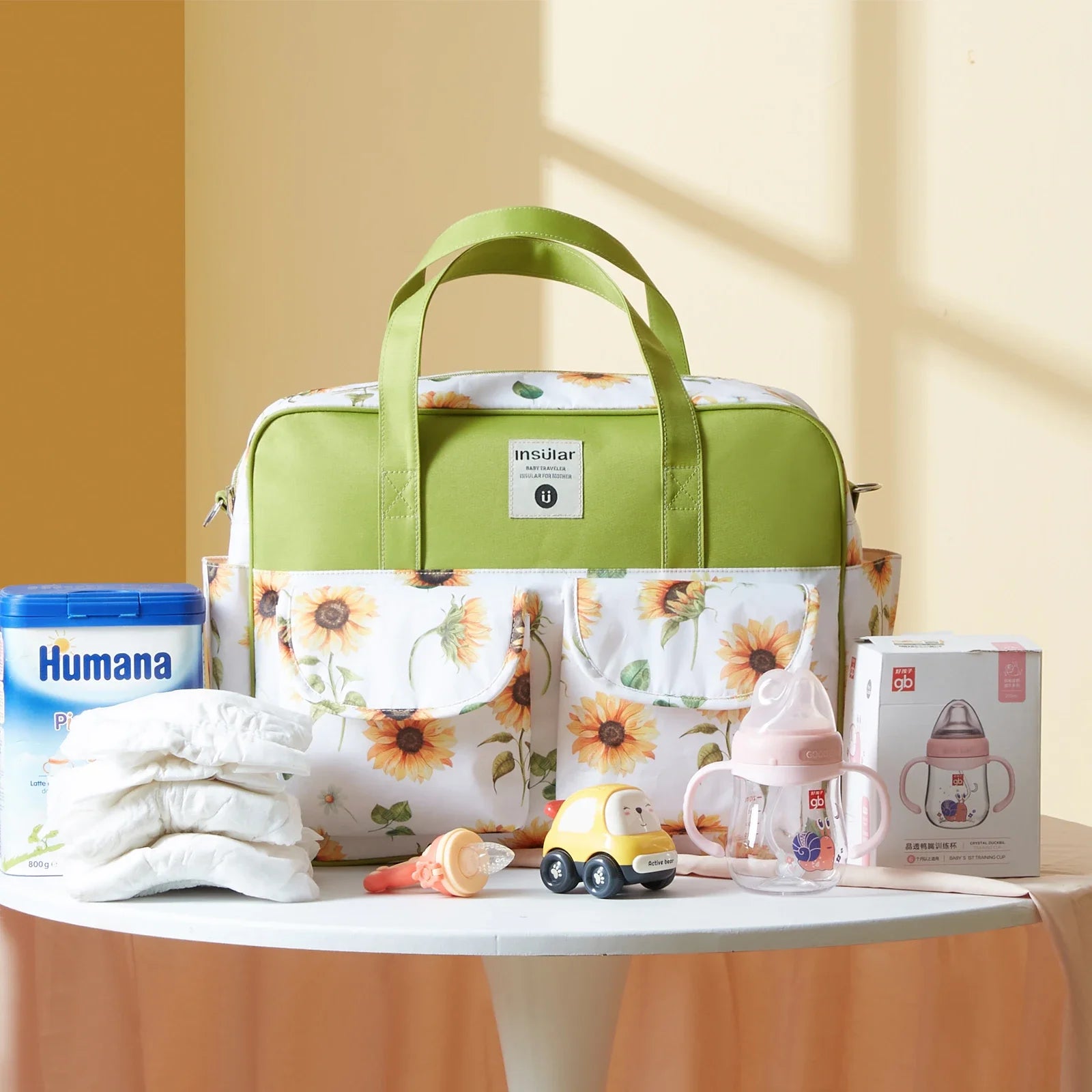 Insular Baby Diaper Bag: Fashion Nappy Stroller & Organizer Tote