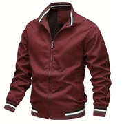 Men's Casual Retro Jacket: Zipper Flight Suit Baseball Fashion