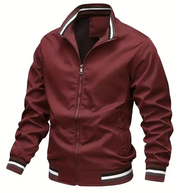 Men's Casual Retro Jacket: Zipper Flight Suit Baseball Fashion
