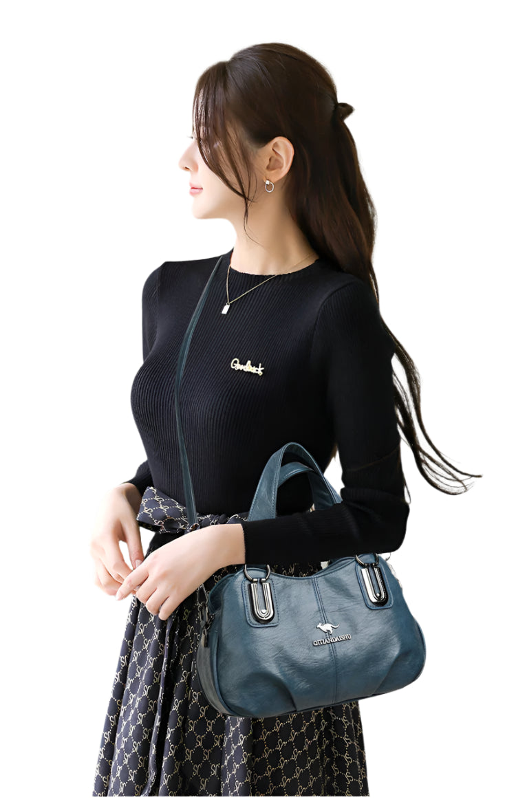 Luxury 3-Layer Handbag - Soft PU Leather Shoulder & Crossbody Bag