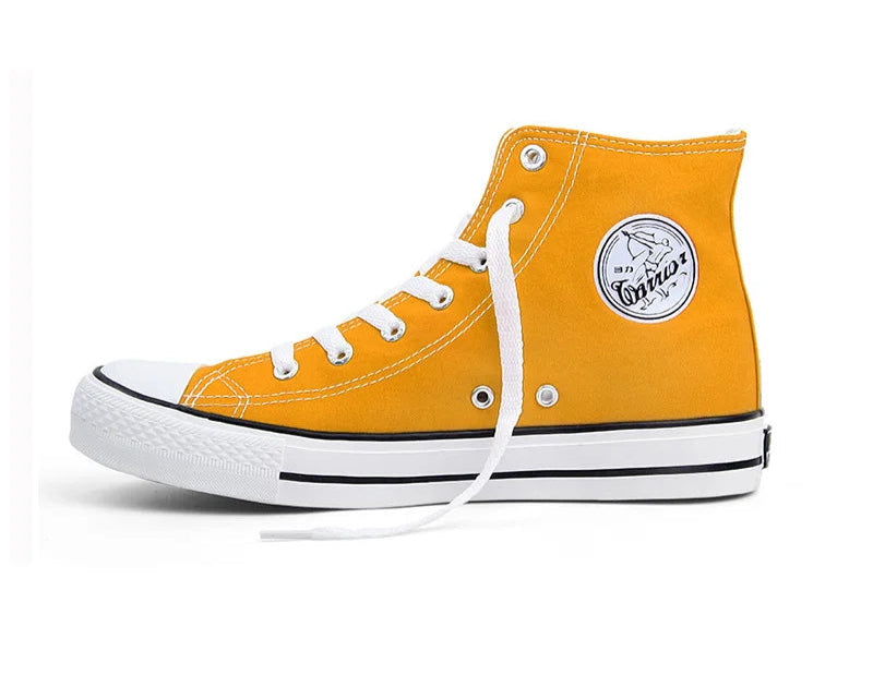 Topfight Unisex High Top Canvas Sneakers – Trendy Vulcanized Streetwear Boots
