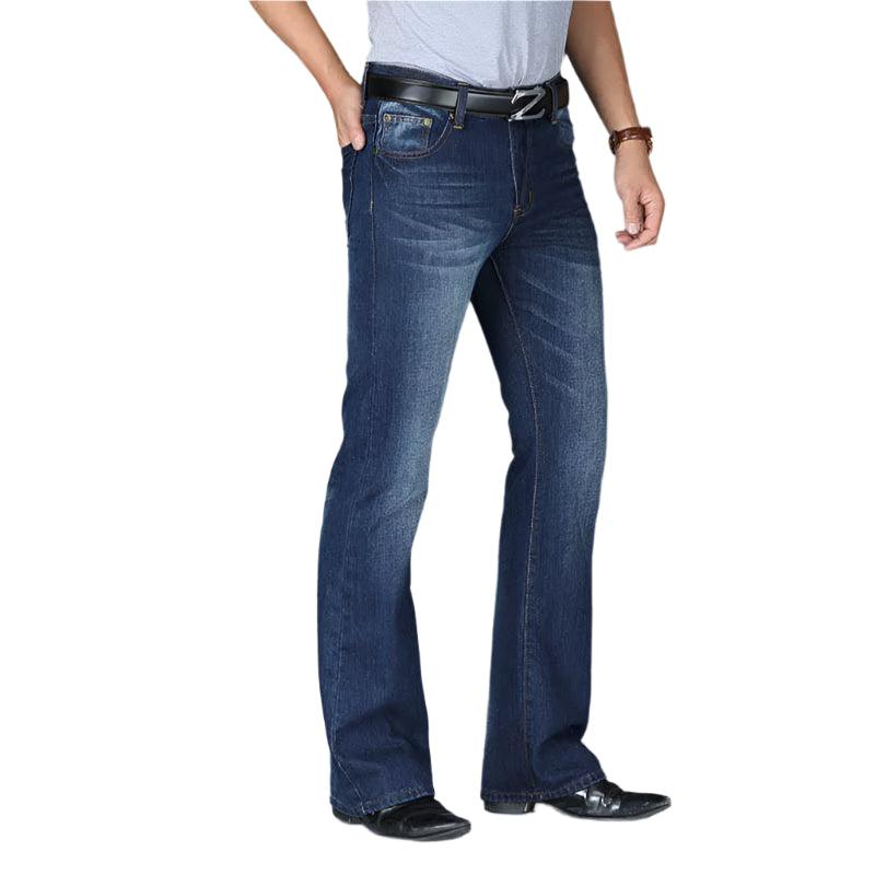 Men’s Classic Bootcut Flared Jeans – Comfortable Slim Fit Denim Pants
