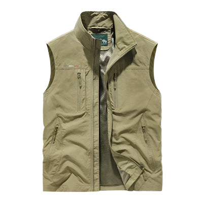 Men’s Multi-Pocket Fishing Vest – Breathable, Sleeveless, Outdoor Gear