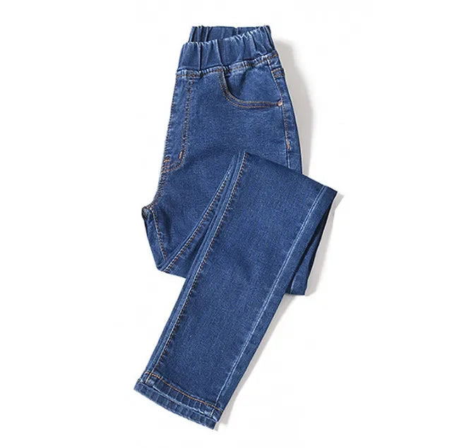 Plus Size Stretch Skinny Jeans | High Waist Tummy Control Denim