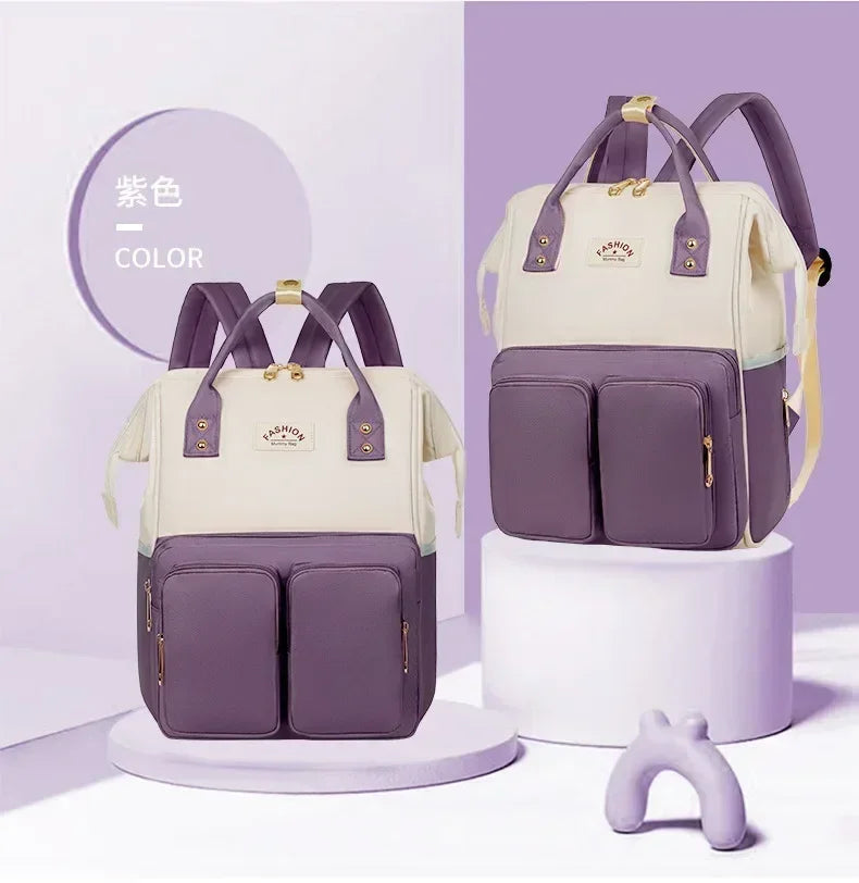 Women's Baby Bag Backpack: Large-Capacity, Waterproof, & Multifunctional