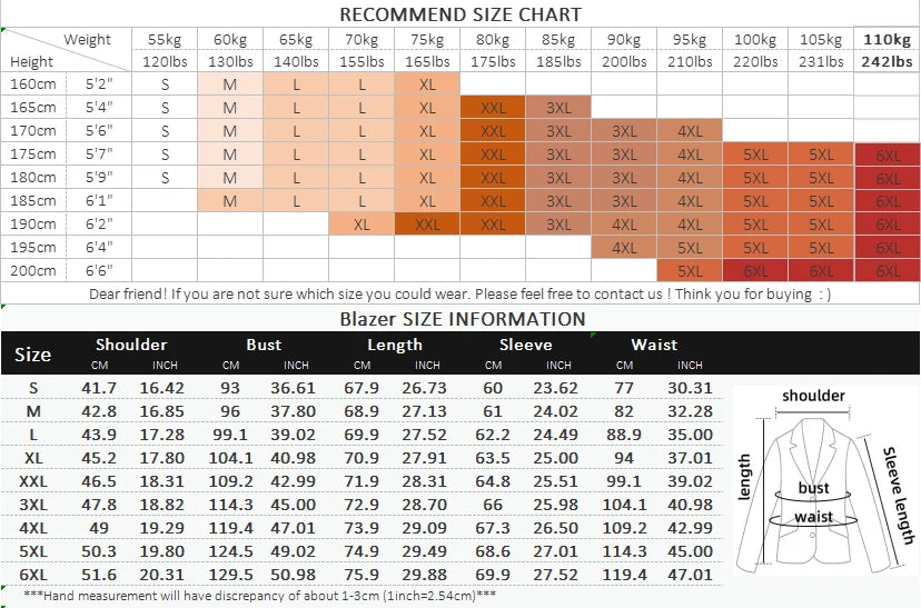 Boutique Men's Blazer: Solid Color Fashion for Business & Weddings Chart