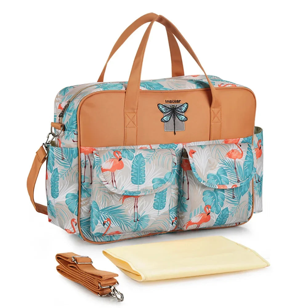 Insular Baby Diaper Bag: Fashion Nappy Stroller & Organizer Tote