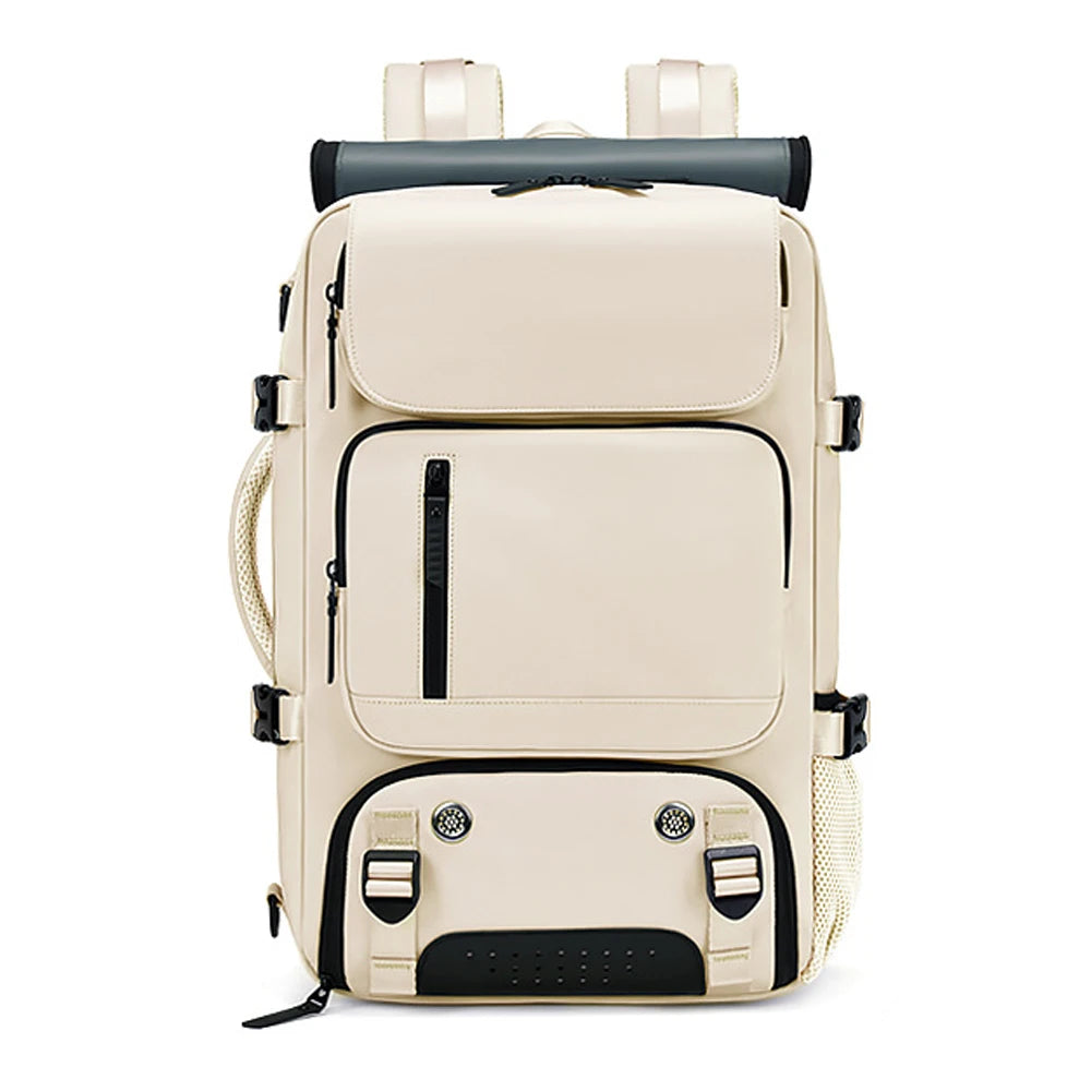 Large Travel Backpack: USB Charging, Waterproof, Shoe Compartment