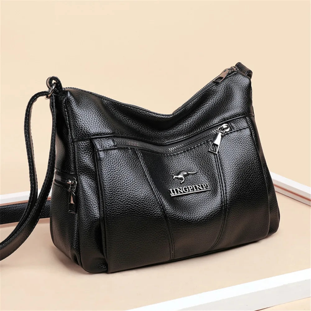 Flap Bag Leather Women Handbag – Fashionable & Functional Women's Bag