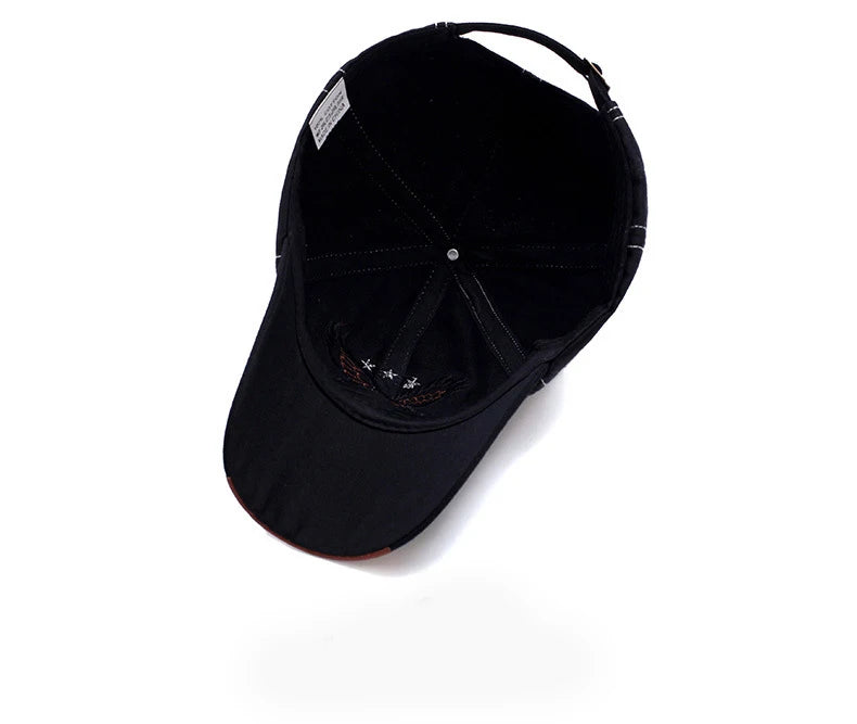 Unisex Baseball Cap: Eagle Embroidery, Korean Style, 4-Season Shade