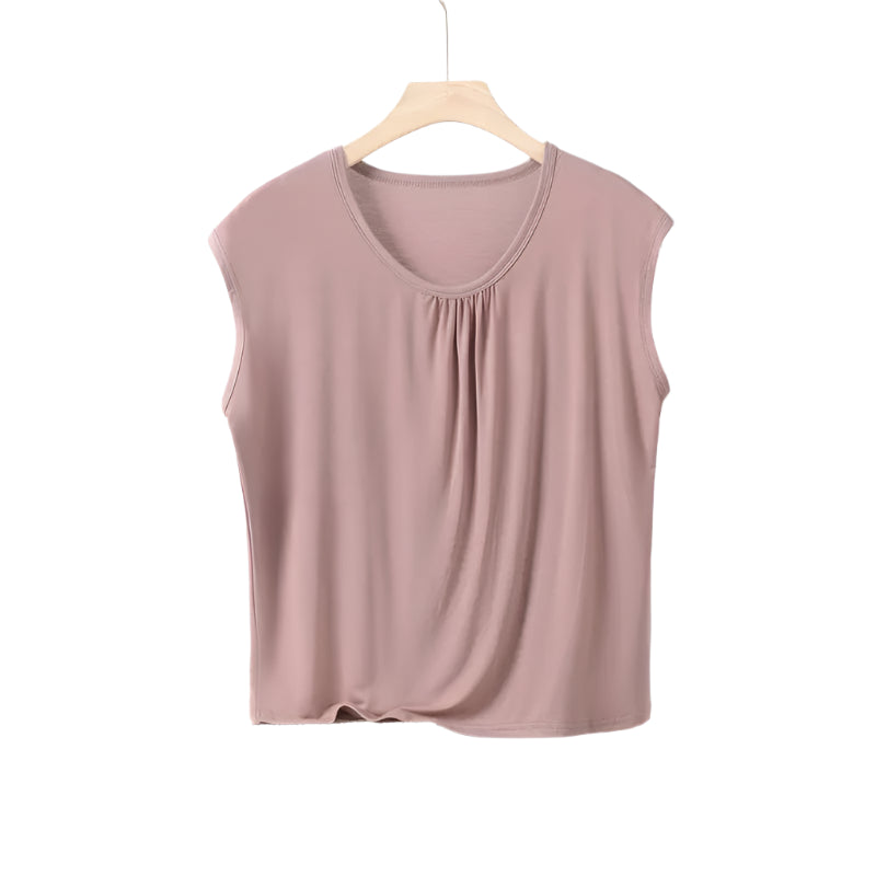 Plus size Modal Loose T-Shirt sleeveless solid color Casual Tank Tops XL to 8XL