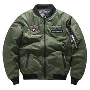 Men's Trendy MA-1 Jacket: Embroidered Casual Flight Style