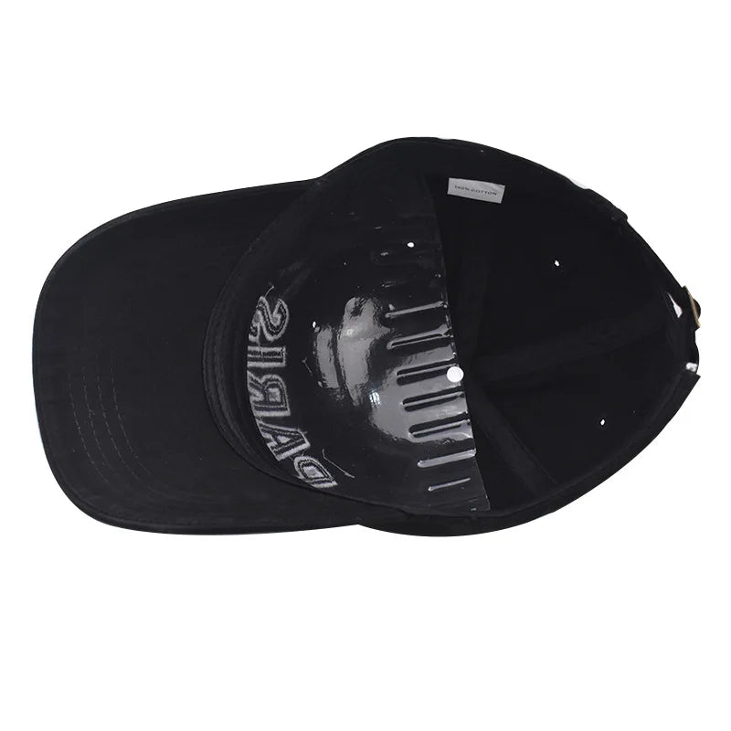 PARIS Letter Embroidered Baseball Cap – Korean Style Casual Fitted Hat