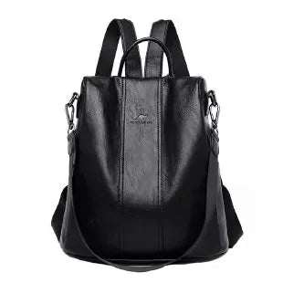 Vintage Leather Women’s Backpack – Fashionable Daily Commute & Travel Daypack