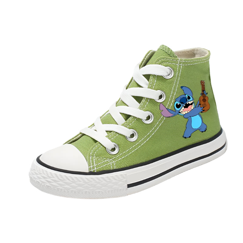 Unisex Kids Canvas Sneakers – Girl Kids Boys Fun Cartoon Print Sport Shoes - JVMCL