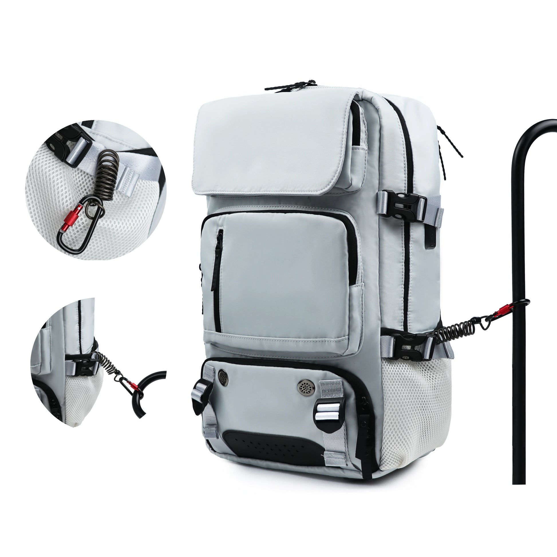 Large Travel Backpack: USB Charging, Waterproof, Shoe Compartment
