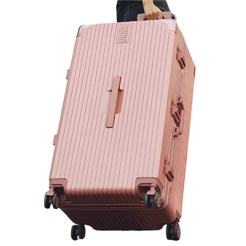 Oversized Cipher Suitcase | ABS+PC Trolley Luggage with Lock & Wheels