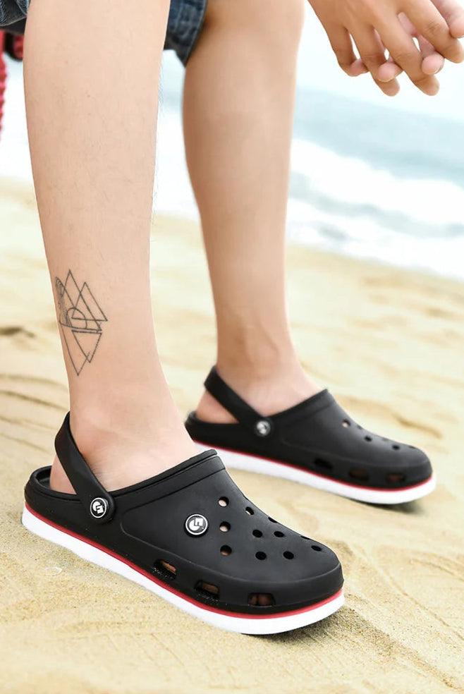 Men's Soft Bottom Beach Sandals: Comfortable and Breathable Footwear Clogs - JVMCL