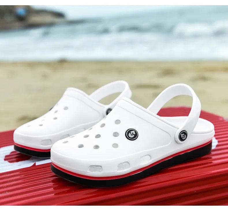 Men's Soft Bottom Beach Sandals: Comfortable and Breathable Footwear Clogs - JVMCL