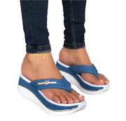 Women's Summer Platform Wedge Sandals - Casual Outdoor Flip Flops