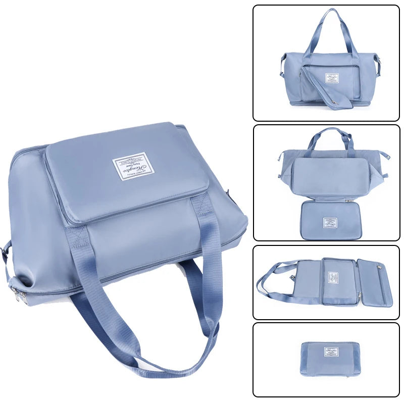 Large Capacity Portable Unisex Waterproof Travel Unisex Duffel Crossbody Bag