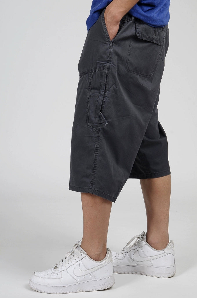 Men's Pure Cotton Workwear Pants: High-Waist, Loose Fit, Extra Large