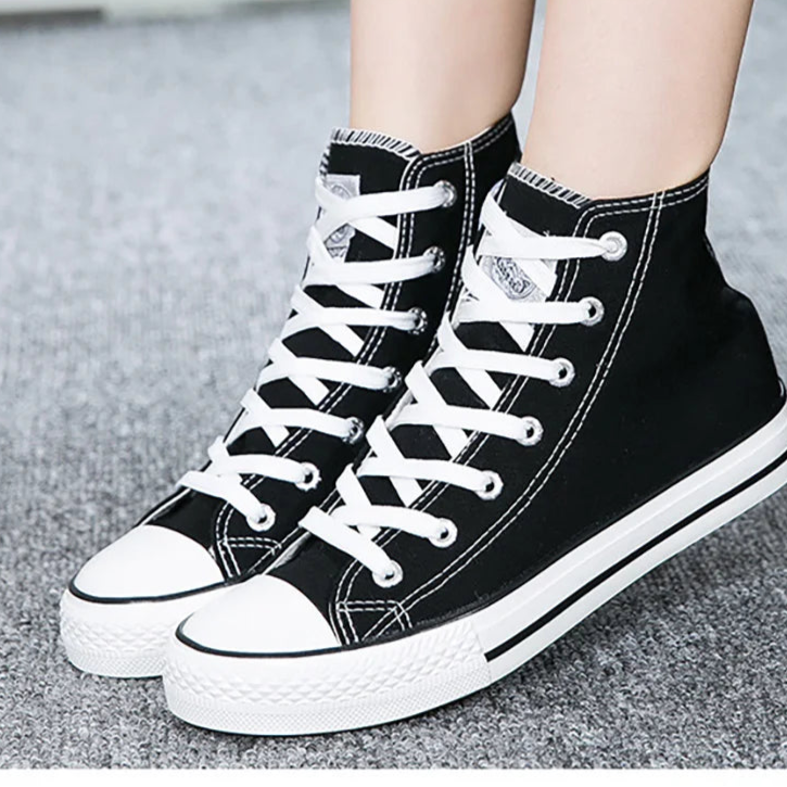 Topfight Unisex High Top Canvas Sneakers – Trendy Vulcanized Streetwear Boots