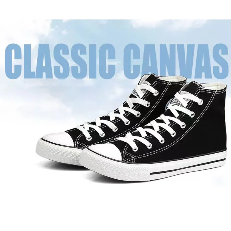 Topfight Unisex High Top Canvas Sneakers – Trendy Vulcanized Streetwear Boots