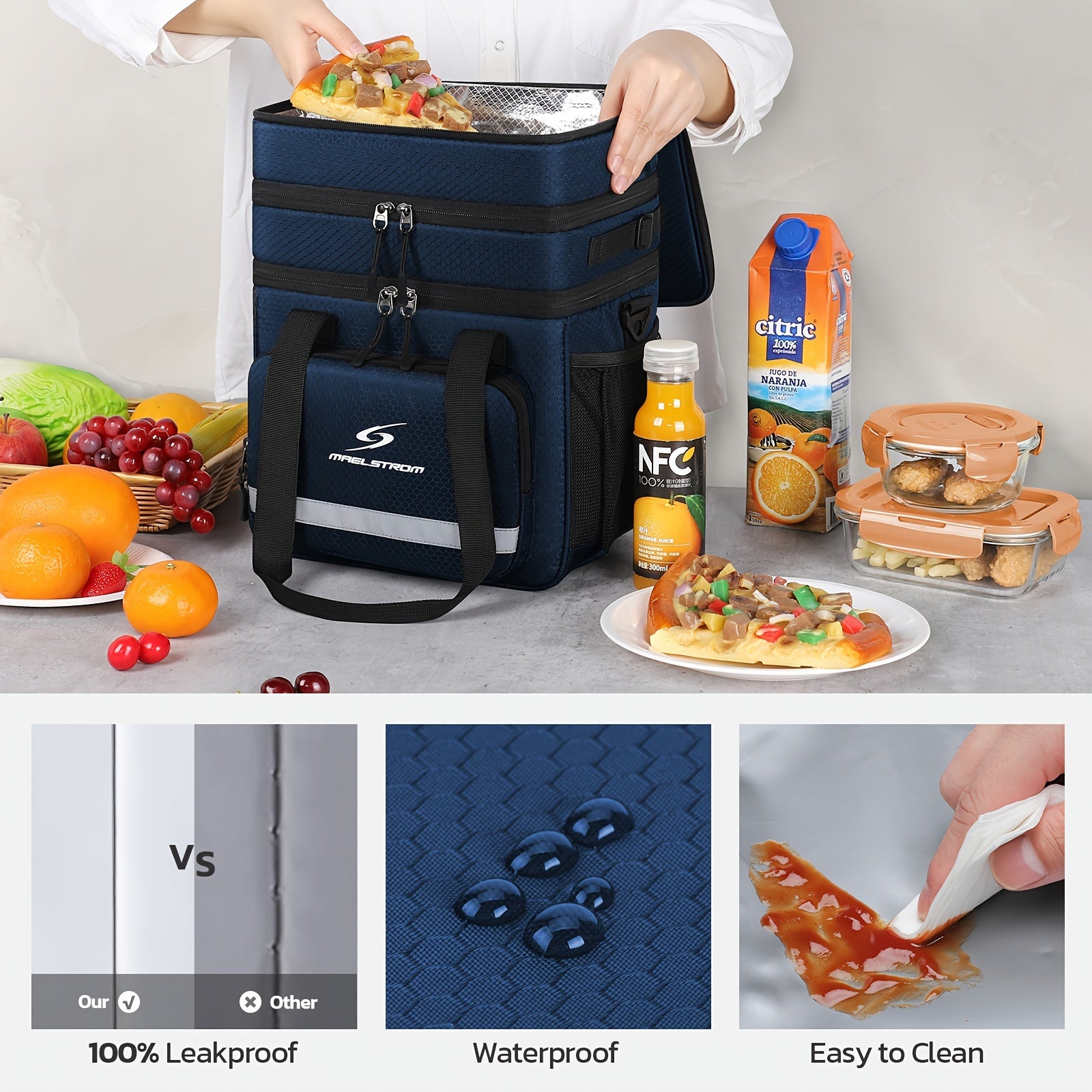 Maelstrom Insulated 5.02-Gallon Lunch Bag for Women & Men